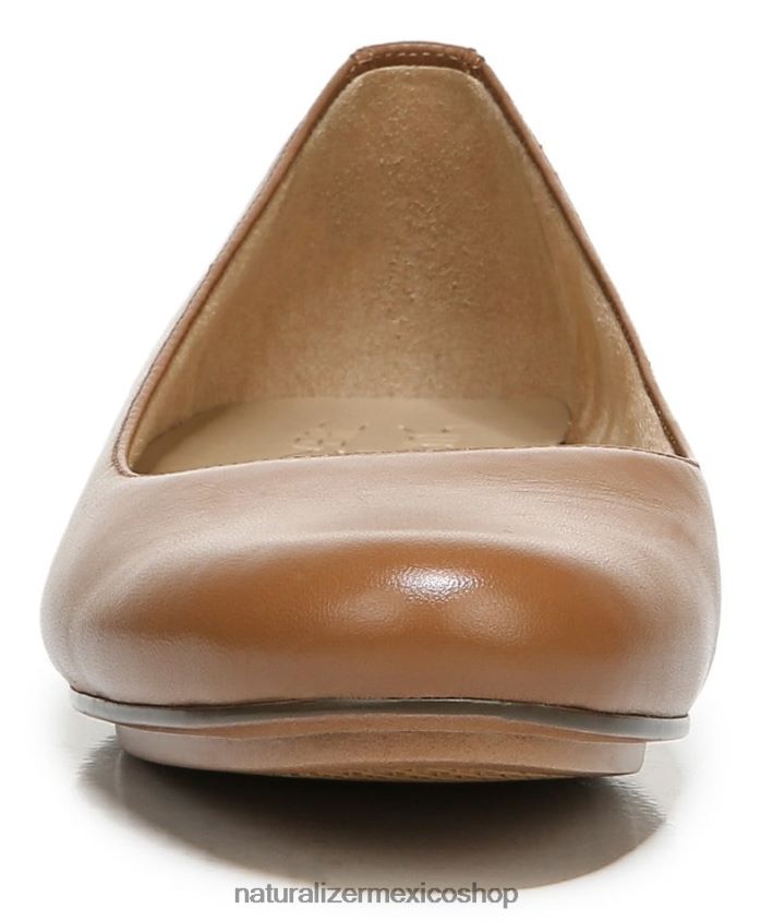 pisos | bailarinas maxwell 60D4P0179 Naturalizer mujer cuero de té inglés