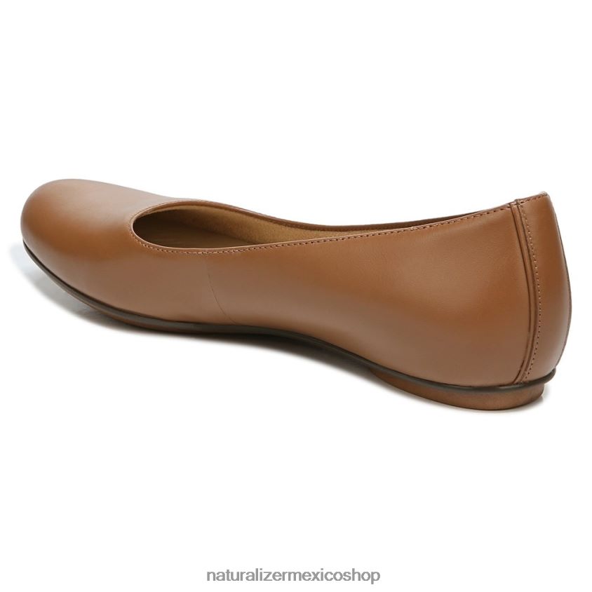 pisos | bailarinas maxwell 60D4P0179 Naturalizer mujer cuero de té inglés