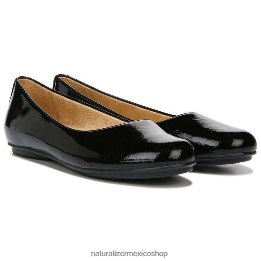 pisos | bailarinas maxwell 60D4P0185 Naturalizer mujer charol negro