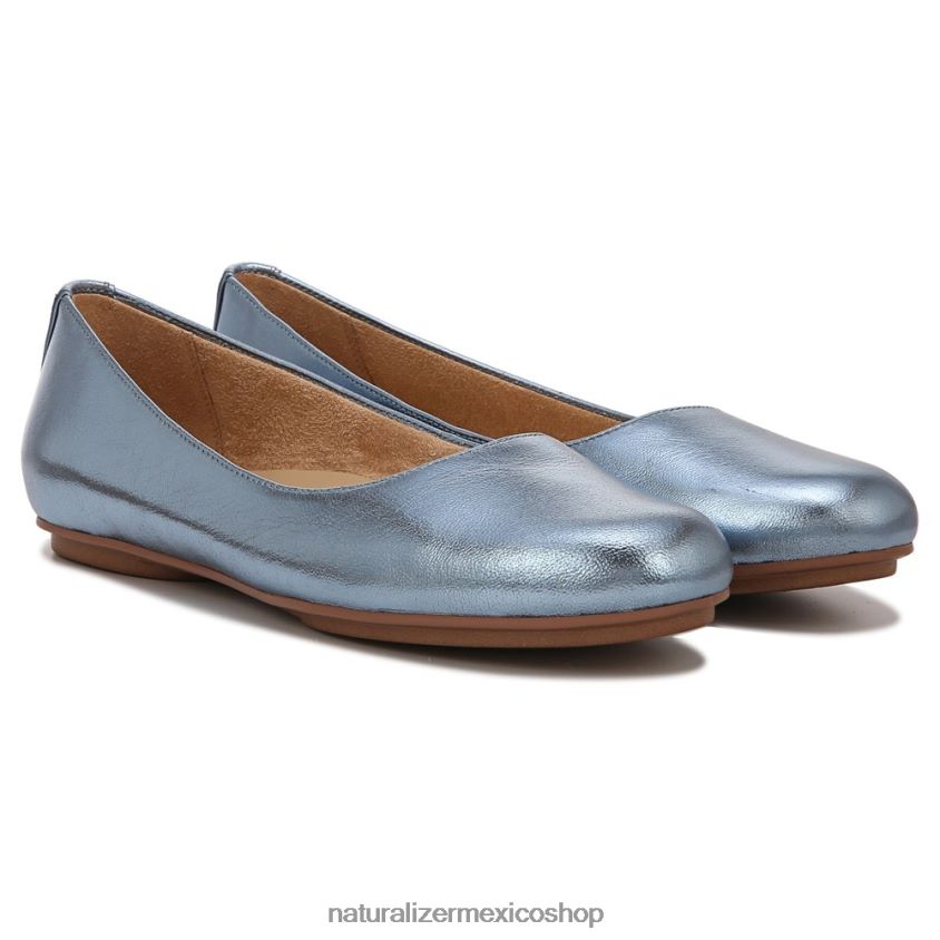pisos | bailarinas maxwell 60D4P0190 Naturalizer mujer cuero azul aire océano