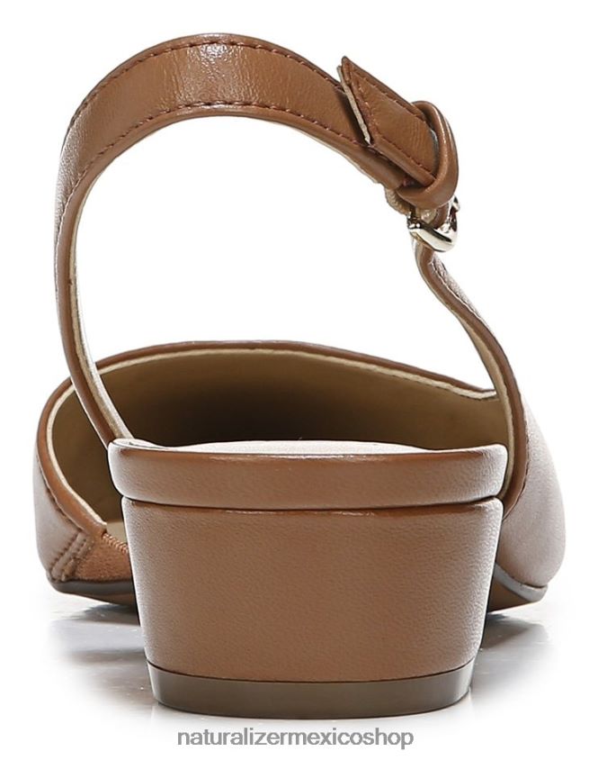 pisos | bancos puntiagudos planos 60D4P084 Naturalizer mujer cuero de té inglés