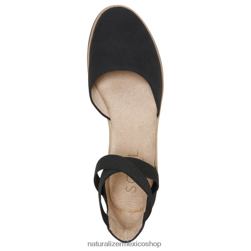 pisos | introducción del alma plana 60D4P0328 Naturalizer mujer sintético negro