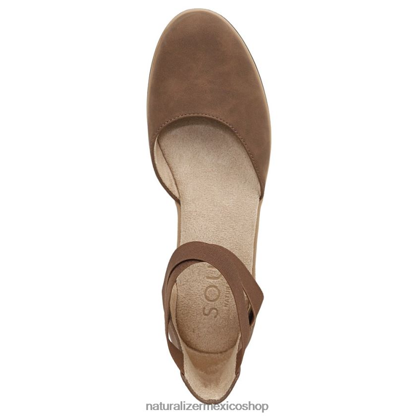 pisos | introducción del alma plana 60D4P0329 Naturalizer mujer sintético marrón canela