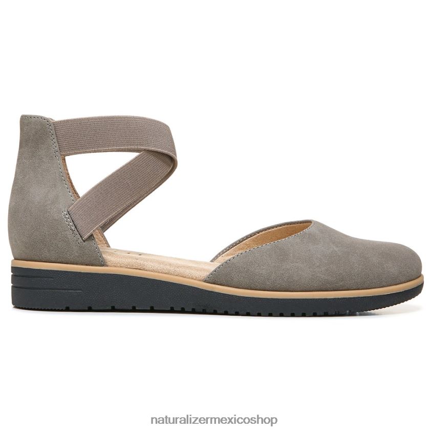 pisos | introducción del alma plana 60D4P0330 Naturalizer mujer nubuck sintético gris