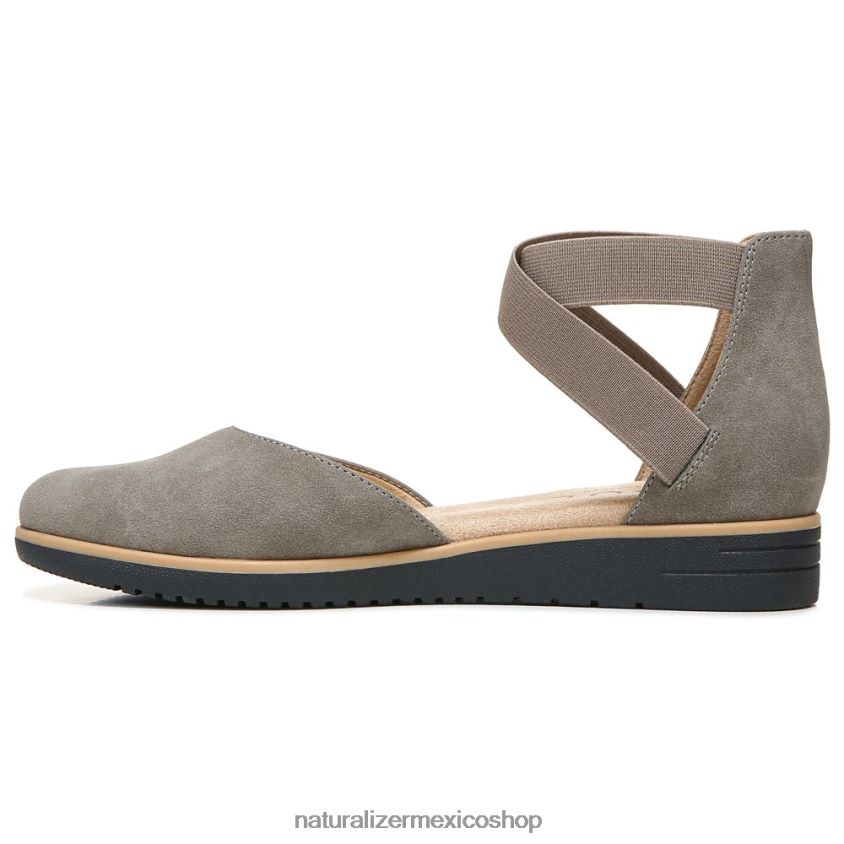 pisos | introducción del alma plana 60D4P0330 Naturalizer mujer nubuck sintético gris