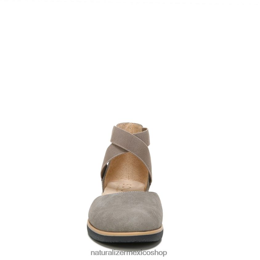 pisos | introducción del alma plana 60D4P0330 Naturalizer mujer nubuck sintético gris