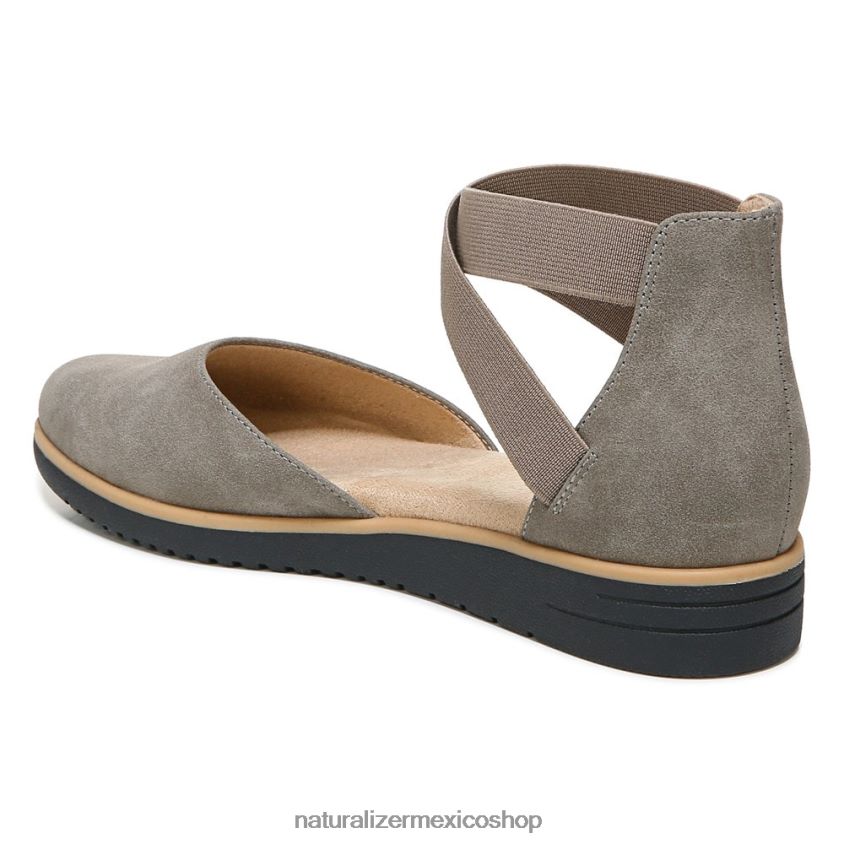 pisos | introducción del alma plana 60D4P0330 Naturalizer mujer nubuck sintético gris