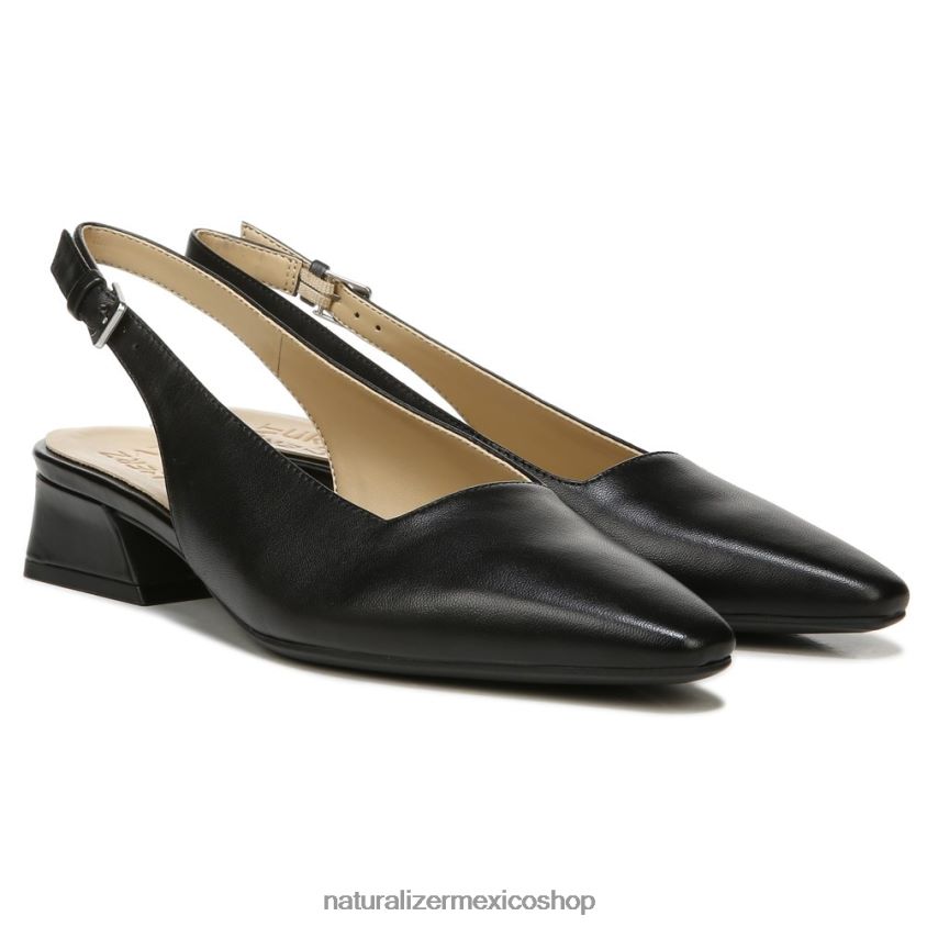 pisos | lesley vestido plano 60D4P0588 Naturalizer mujer cuero negro