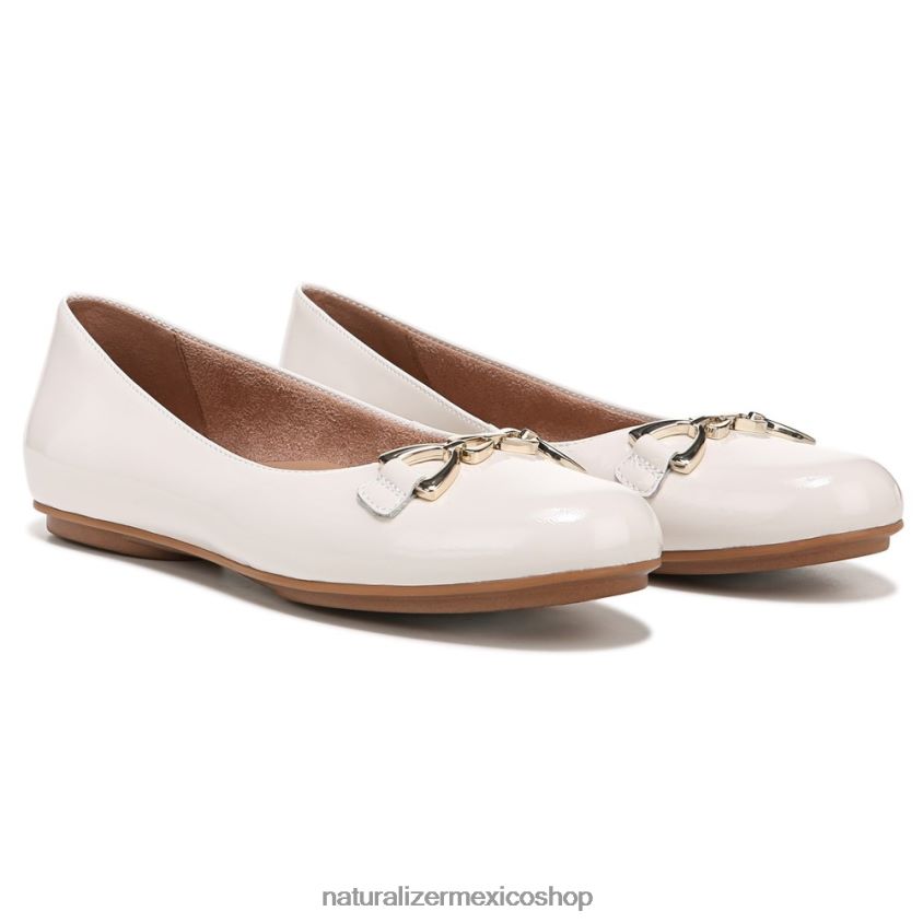 pisos | maxwell poco plano 60D4P053 Naturalizer mujer cuero perlado satinado
