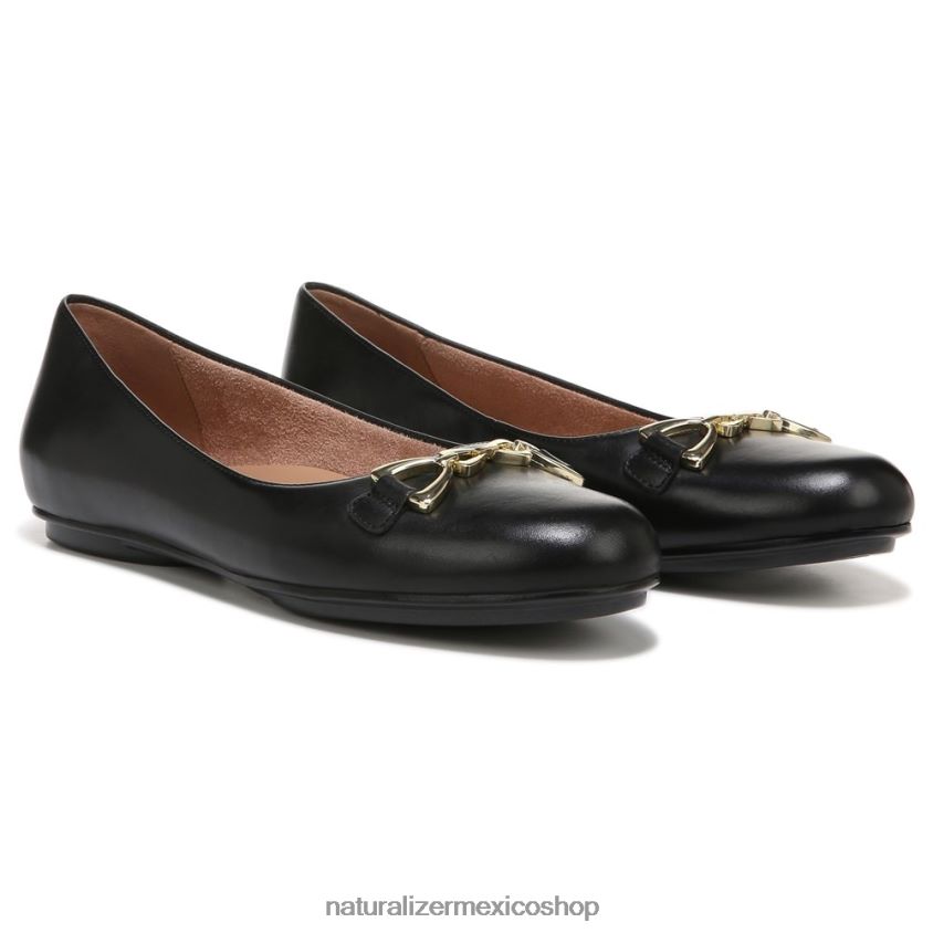 pisos | maxwell poco plano 60D4P054 Naturalizer mujer cuero negro