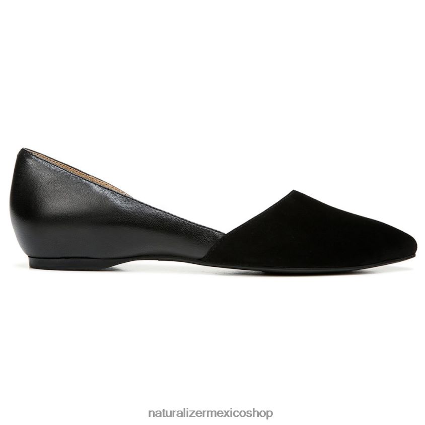 pisos | piso samantha d\'orsay 60D4P0242 Naturalizer mujer cuero negro/gamuza