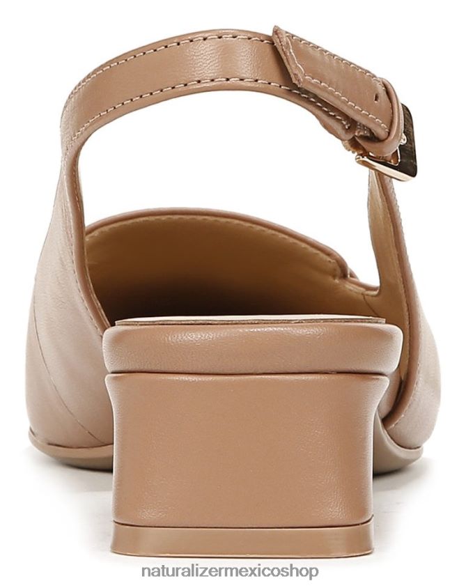 pisos | zapatos planos lindsey con tira trasera 60D4P056 Naturalizer mujer cuero marrón avellana