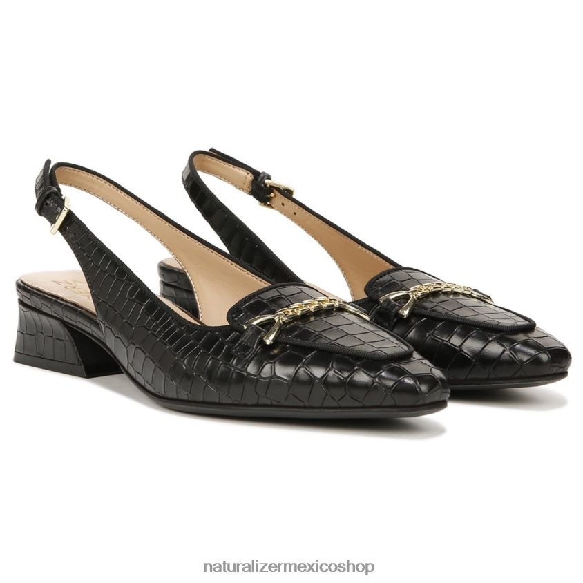 pisos | zapatos planos lindsey con tira trasera 60D4P057 Naturalizer mujer cuero negro