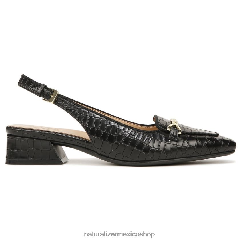 pisos | zapatos planos lindsey con tira trasera 60D4P057 Naturalizer mujer cuero negro