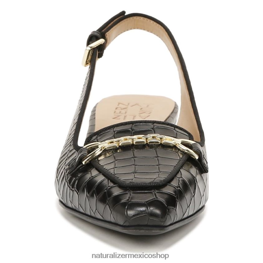 pisos | zapatos planos lindsey con tira trasera 60D4P057 Naturalizer mujer cuero negro