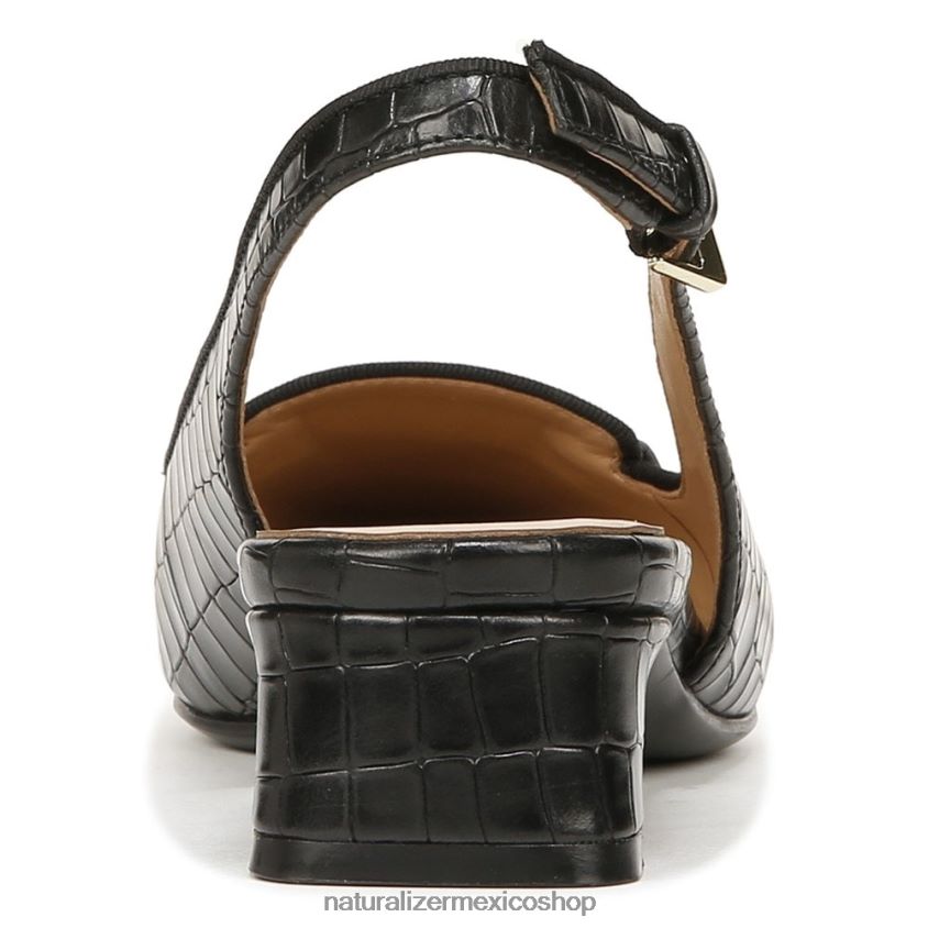 pisos | zapatos planos lindsey con tira trasera 60D4P057 Naturalizer mujer cuero negro