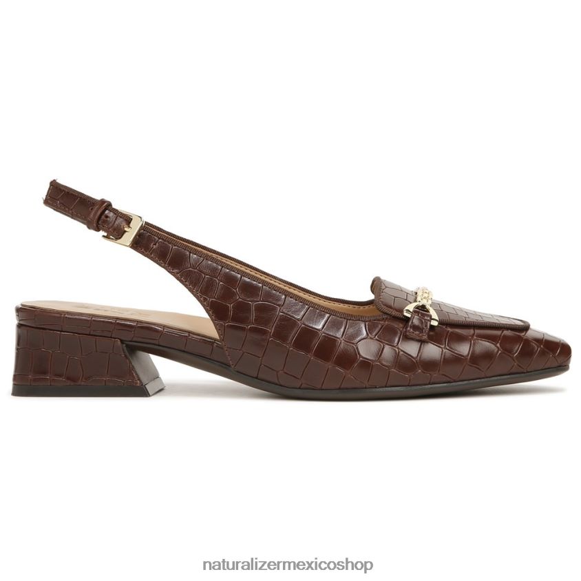 pisos | zapatos planos lindsey con tira trasera 60D4P058 Naturalizer mujer cuero marron bruno