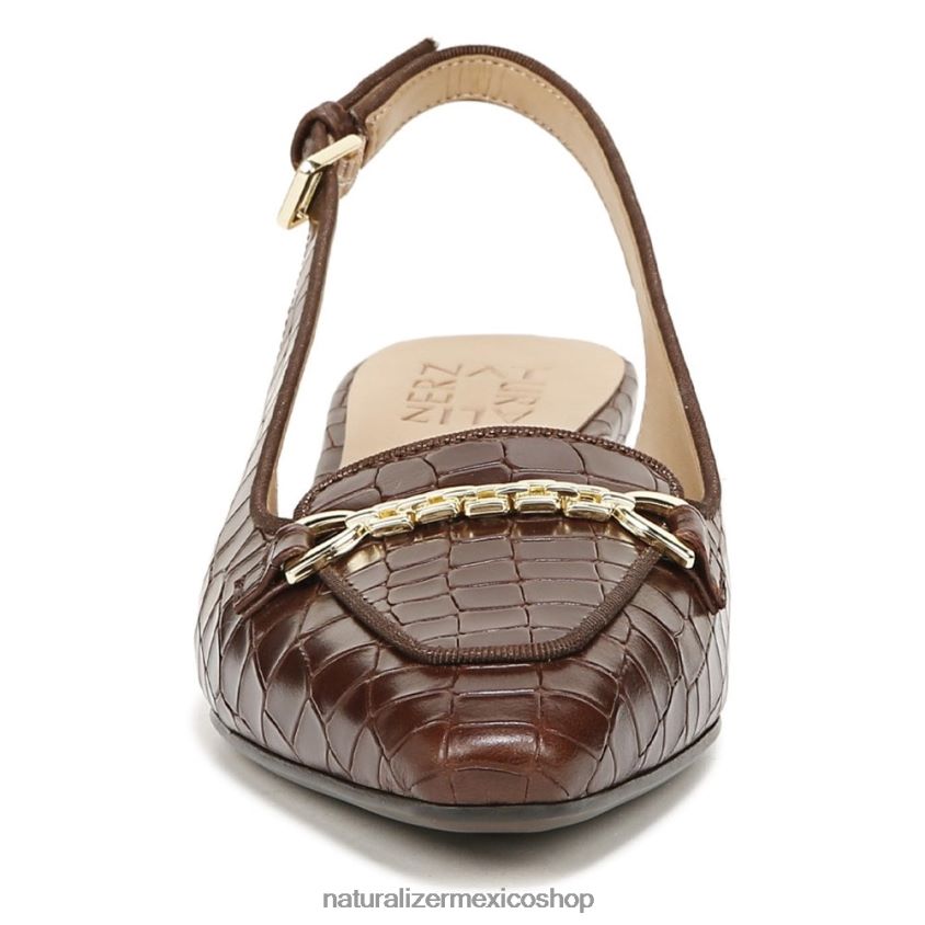 pisos | zapatos planos lindsey con tira trasera 60D4P058 Naturalizer mujer cuero marron bruno