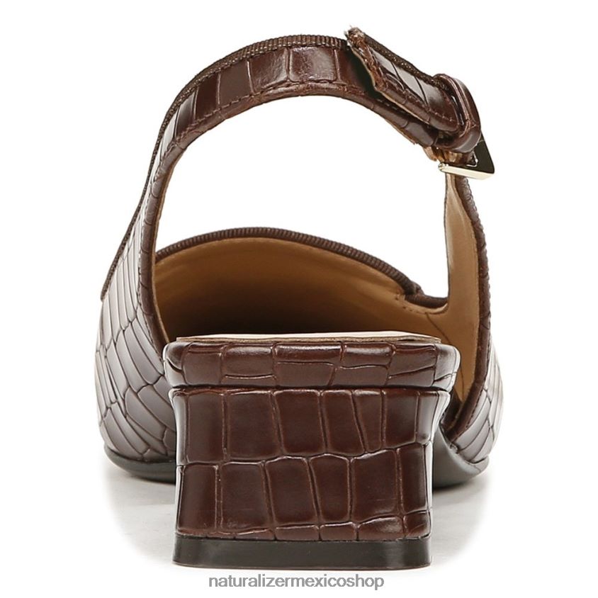 pisos | zapatos planos lindsey con tira trasera 60D4P058 Naturalizer mujer cuero marron bruno