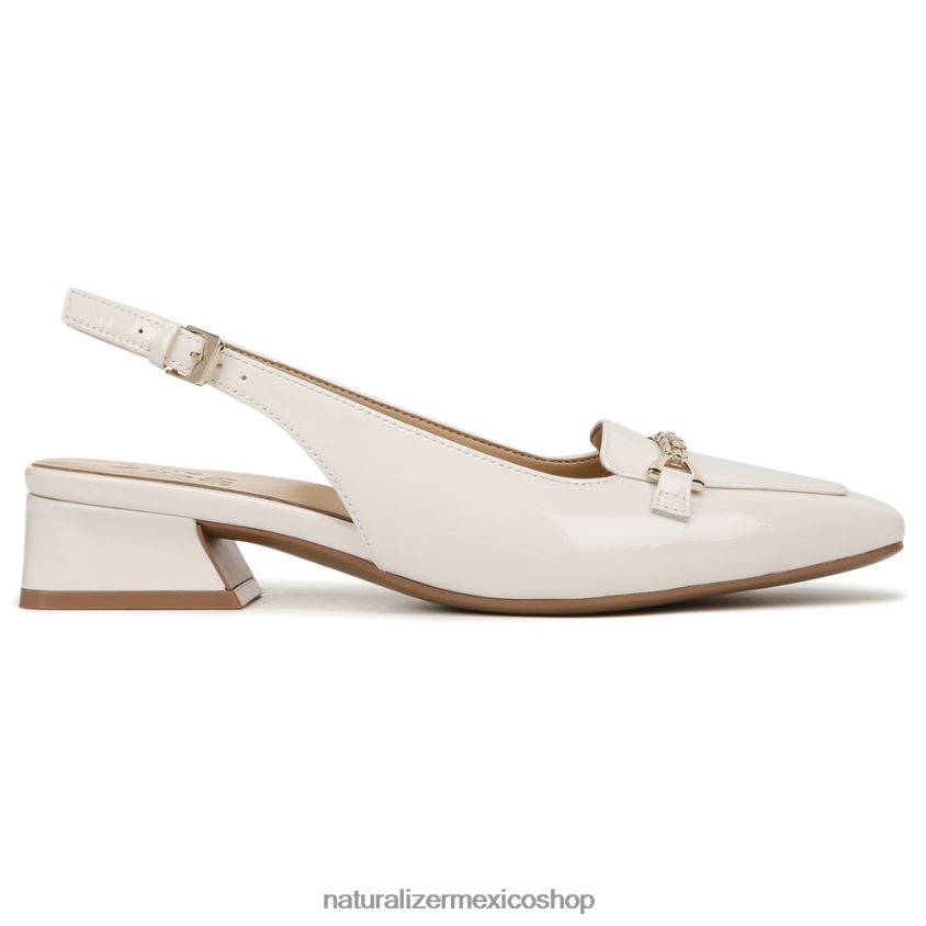 pisos | zapatos planos lindsey con tira trasera 60D4P059 Naturalizer mujer cuero perlado satinado
