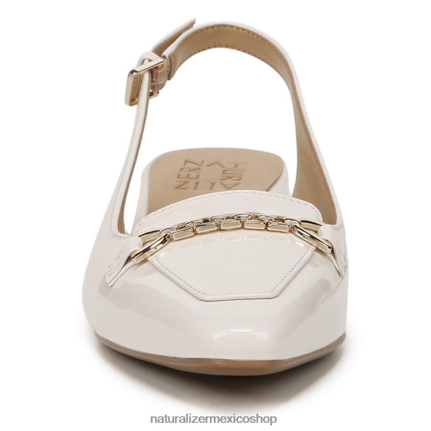 pisos | zapatos planos lindsey con tira trasera 60D4P059 Naturalizer mujer cuero perlado satinado
