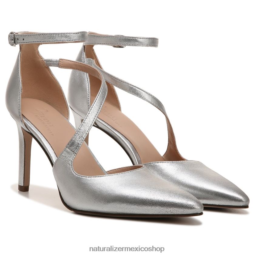 bombas | 27 editar bomba abilyn 60D4P0133 Naturalizer mujer cuero plateado