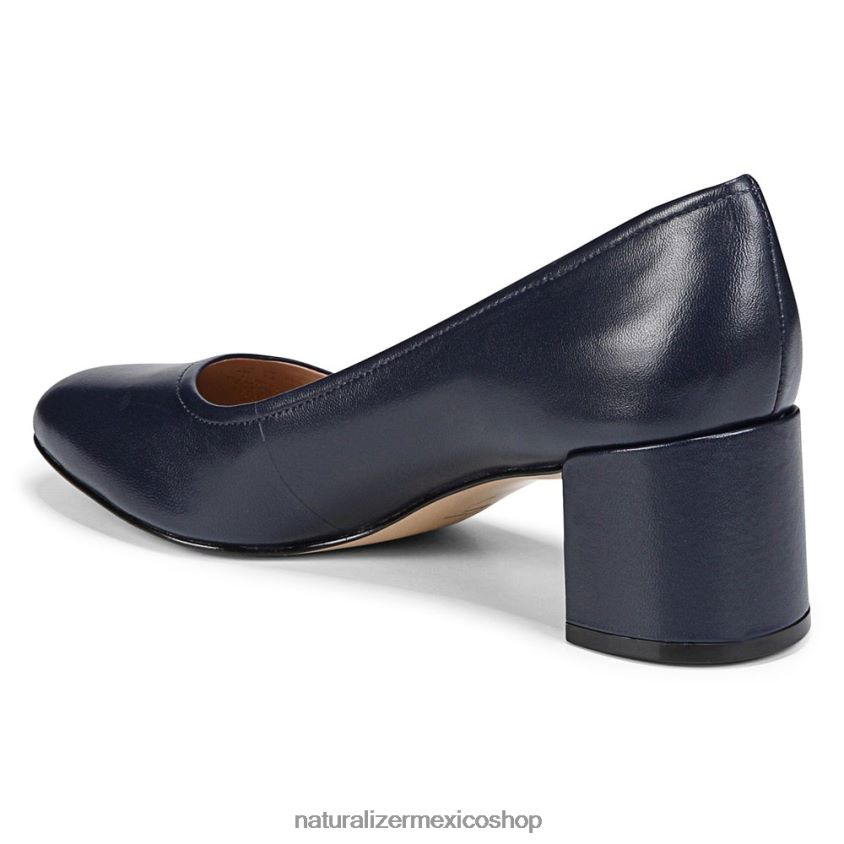 bombas | 27 editar bomba rebecca 60D4P0418 Naturalizer mujer cuero azul marino francés
