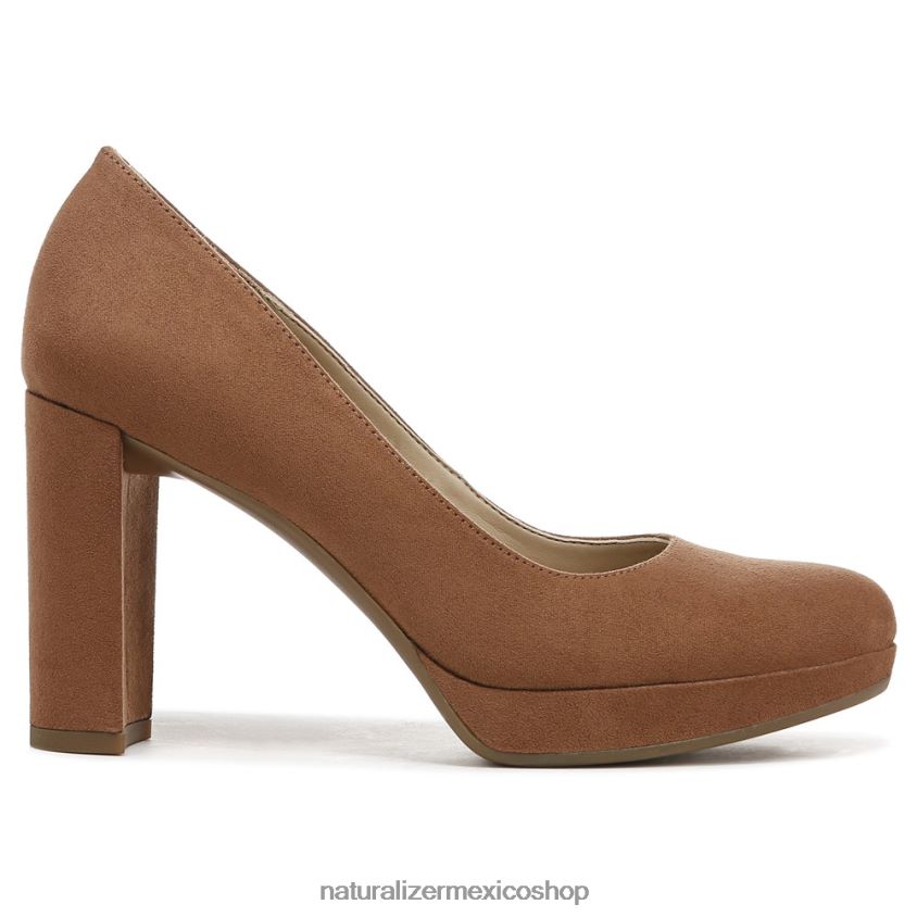 bombas | bomba de berlín 60D4P0413 Naturalizer mujer tela marrón té inglés