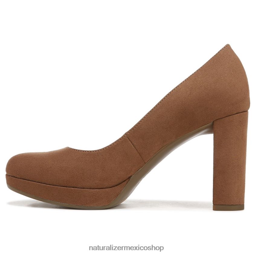 bombas | bomba de berlín 60D4P0413 Naturalizer mujer tela marrón té inglés