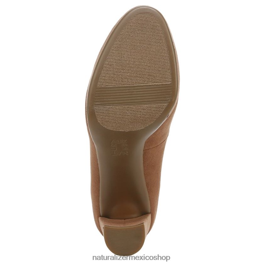 bombas | bomba de berlín 60D4P0413 Naturalizer mujer tela marrón té inglés