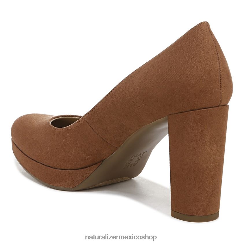 bombas | bomba de berlín 60D4P0413 Naturalizer mujer tela marrón té inglés