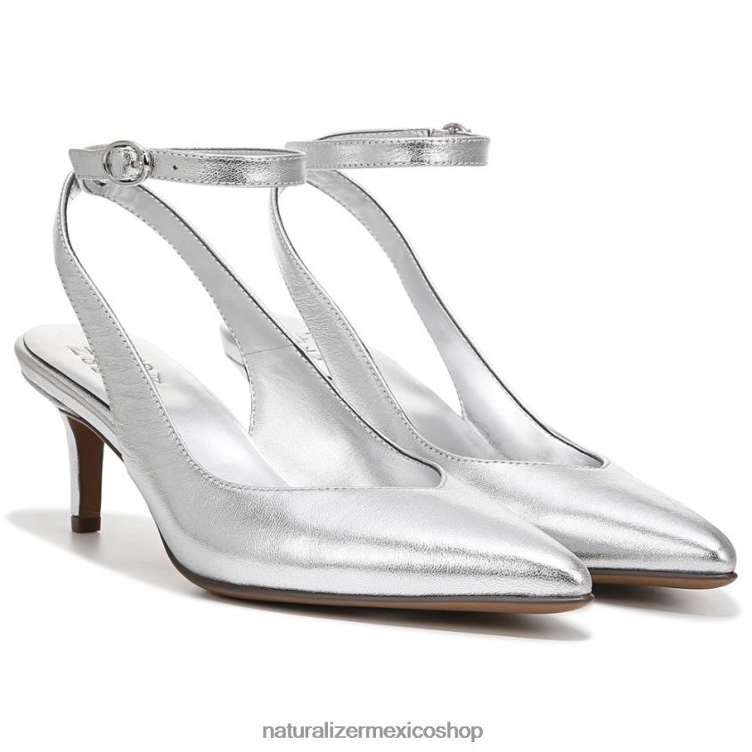bombas | bomba eliya 60D4P0670 Naturalizer mujer cuero plateado