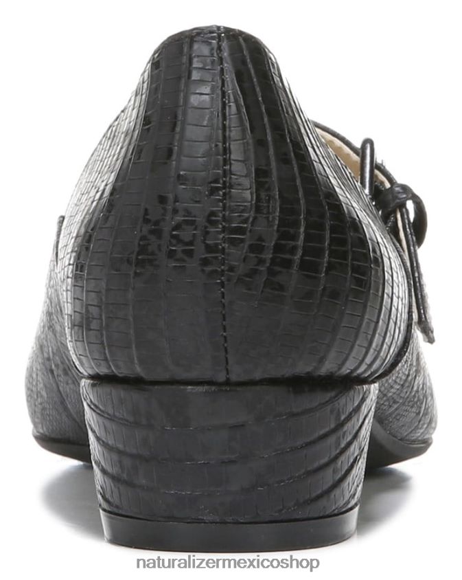 bombas | florencia mary jane 60D4P0587 Naturalizer mujer lagarto negro sintético
