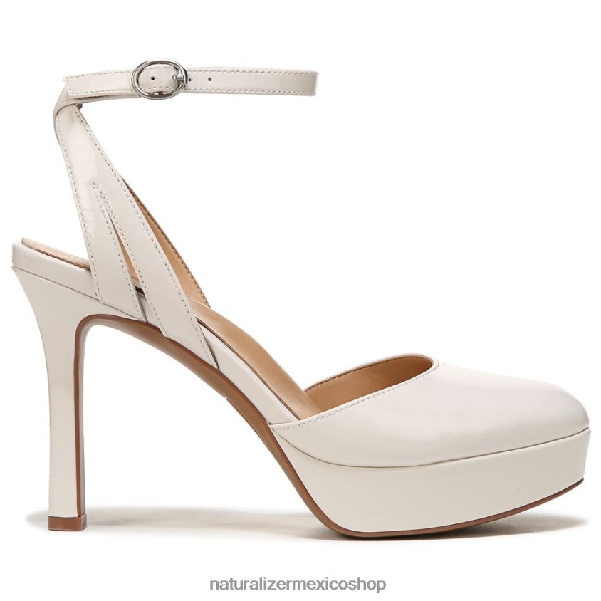 bombas | zapatos de tacón con correa en el tobillo clarice 60D4P0172 Naturalizer mujer cuero perlado satinado
